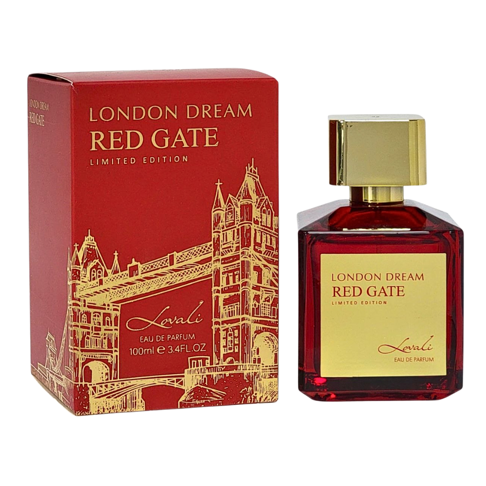 LOVALI LONDON DREAM RED GATE EDP 100ML (M) (AROMA SIMILAR MFK BACCARAT ROUGE EXTRAIT EDP)