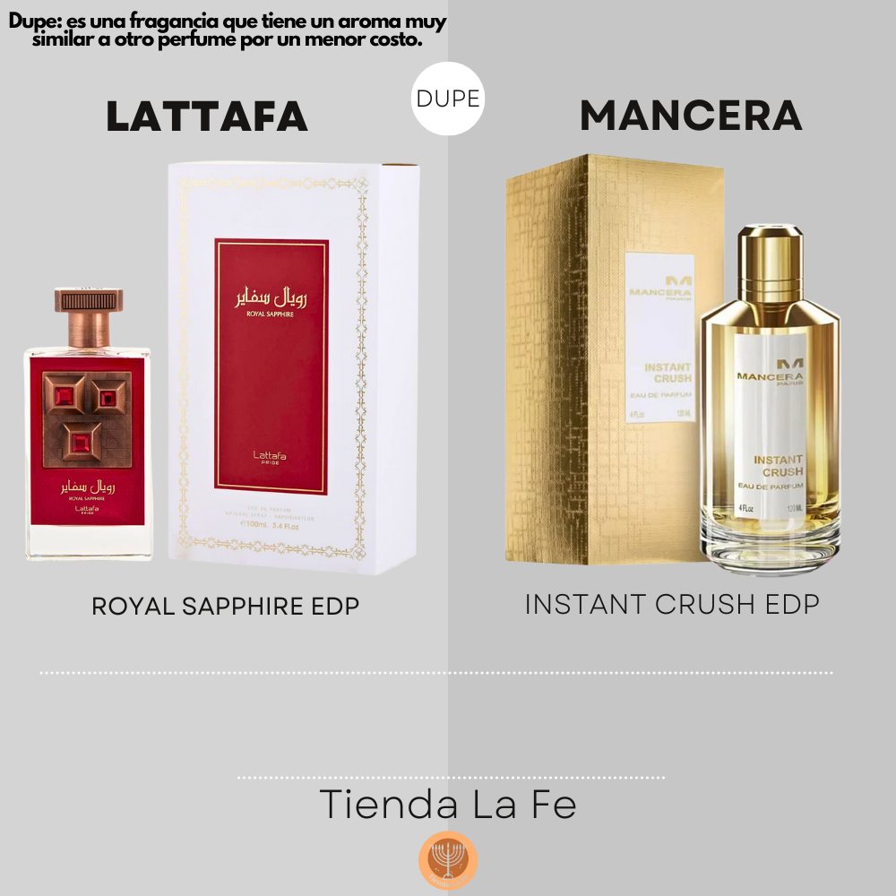 LATTAFA ROYAL SAPPHIRE EDP 100ML (U) (DUPE MANCERA INSTANT CRUSH EDP)