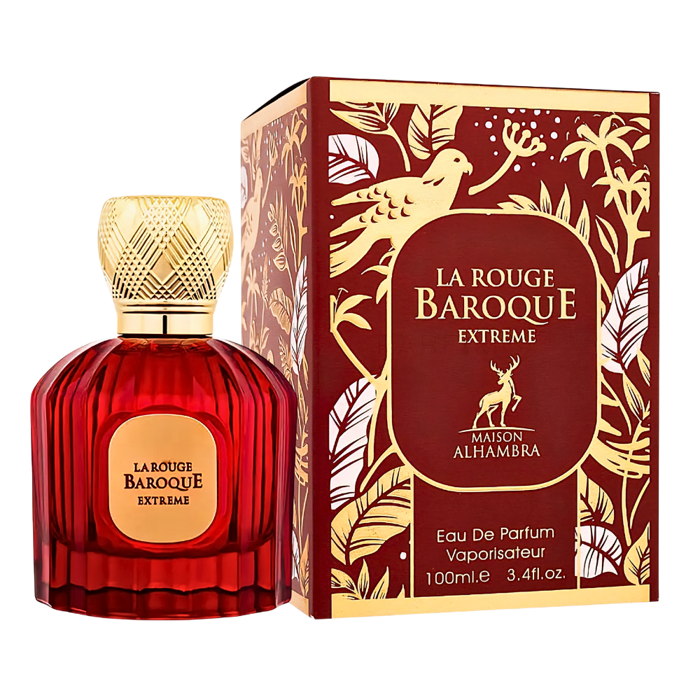 MAISON ALHAMBRA BAROQUE ROUGE EXTREME (EXTRAIT) EDP 100ML (U) (DUPE MAISON FRANCIS KURKDJIAN BACCARAT ROUGE 540 EXTRAIT EDP)