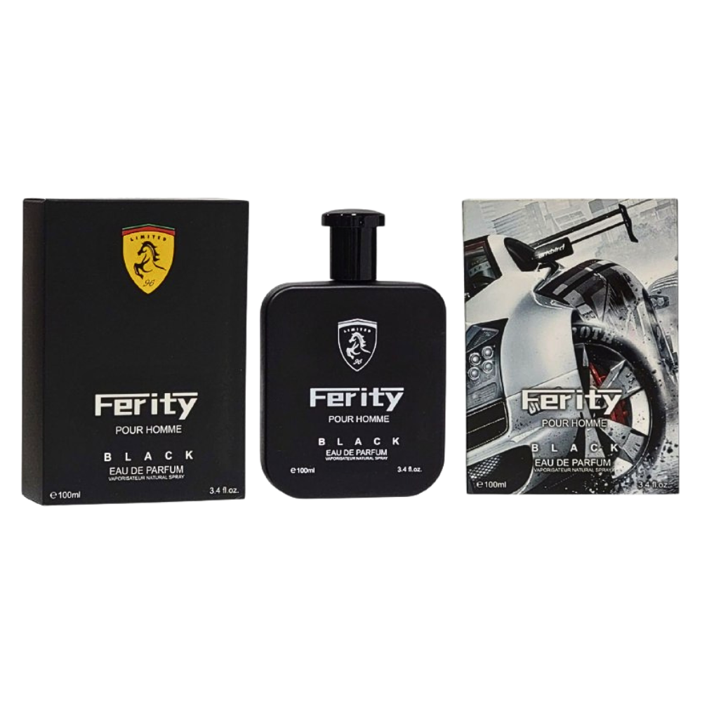 FERITY BLACK EDP 100ML (H) (AROMA SIMILAR FERRARI SCUDERIA FERRARI BLACK EDT)