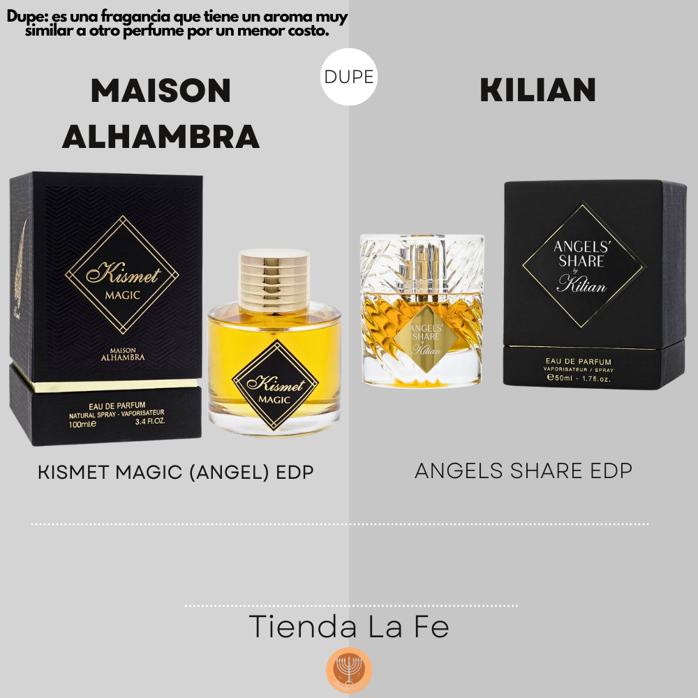 MAISON ALHAMBRA KISMET MAGIC (ANGEL) EDP 100ML (U) (DUPE KILIAN ANGELS SHARE EDP)