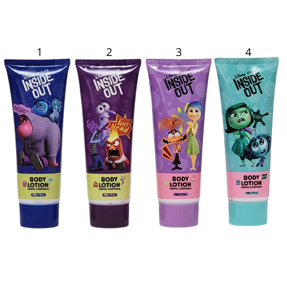 CREMA CORPORAL PARA NIÑA DE INTENSAMENTE DISNEY PIXAR 118ML