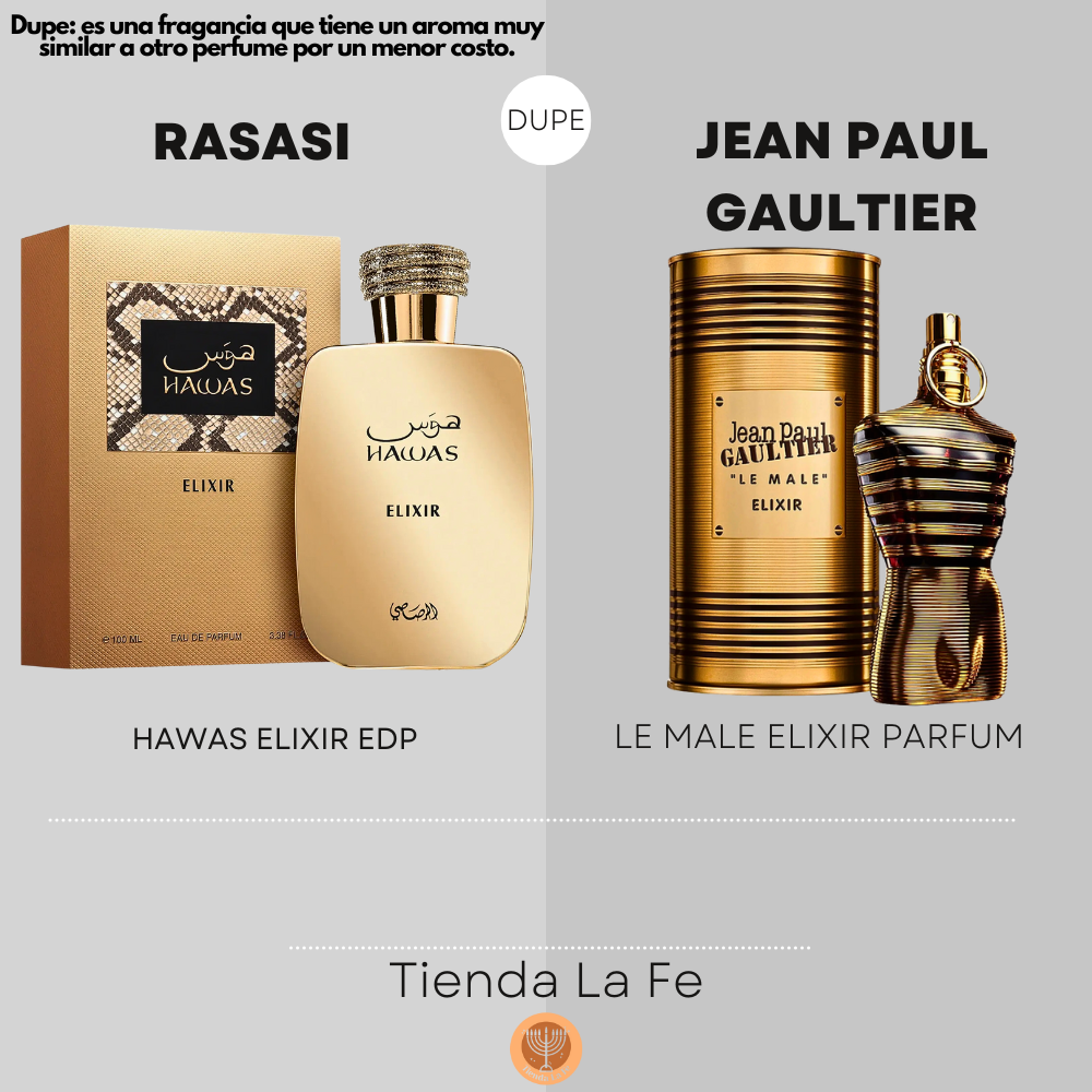 RASASI HAWAS ELIXIR EDP 100ML (U) (DUPE JEAN PAUL GAULTIER LE MALE ELIXIR PARFUM)