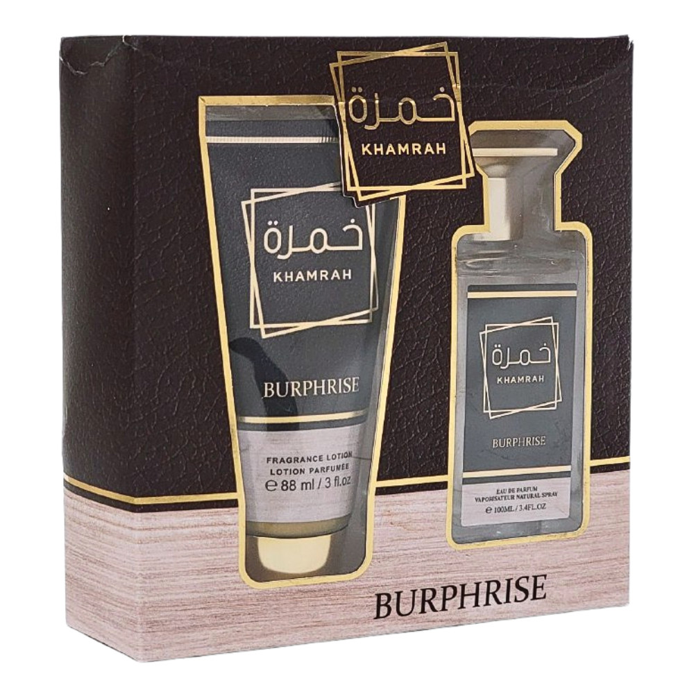 SET BURPHRISE KHAMRAH EDP 100ML, BODY LOTION 88ML (H)