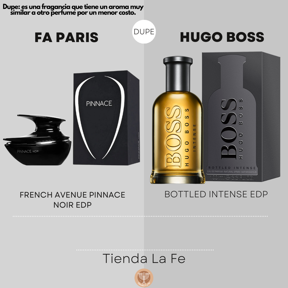 FA PARIS FRENCH AVENUE PINNACE NOIR EDP 100ML (H) (DUPE HUGO BOSS BOTTLED INTENSE EDP)
