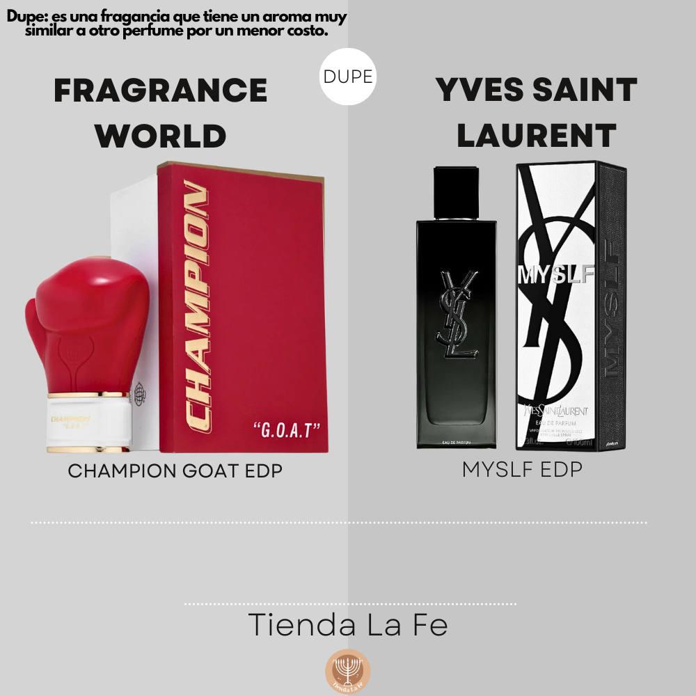 FRAGRANCE WORLD CHAMPION GOAT EDP 80ML (H) (DUPE YVES SAINT LAURENT MYSLF EDP)