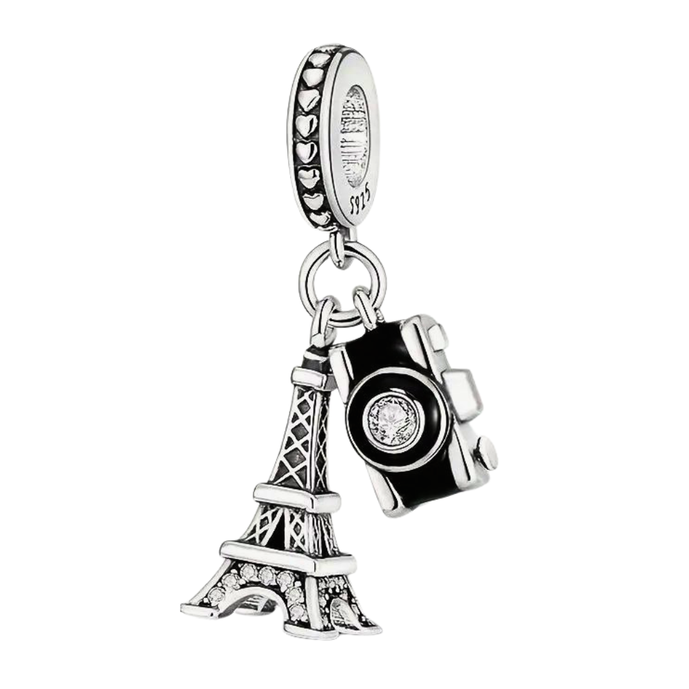 PCHARM4008 TORRE EIFFEL,CAMARA PANDORA PLATA 9.25