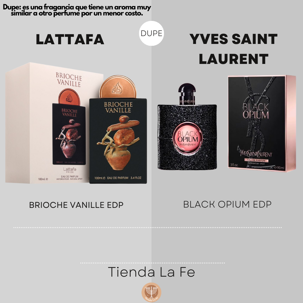 LATTAFA BRIOCHE VANILLE EDP 100ML (U) (DUPE YVES SAINT LAURENT BLACK OPIUM EDP)