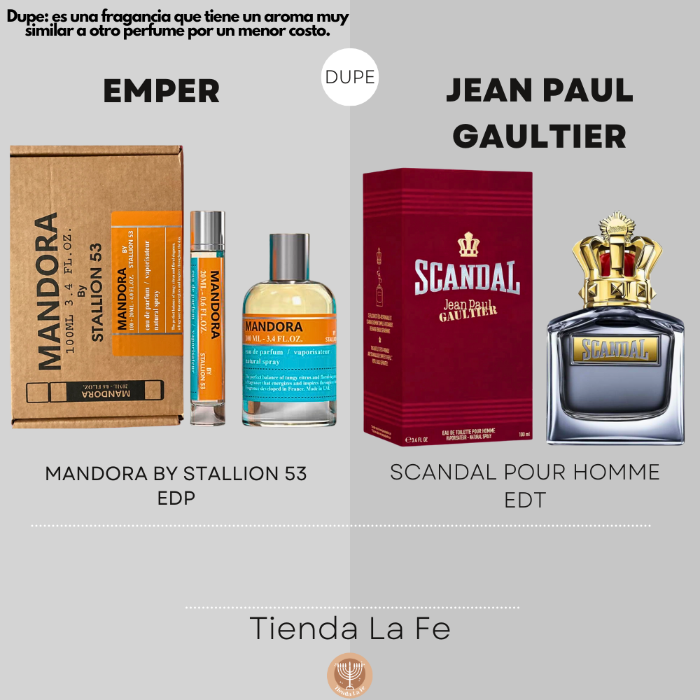 EMPER MANDORA BY STALLION 53 EDP 100ML (H) (DUPE JEAN PAUL GAULTIER SCANDAL POUR HOMME EDT)