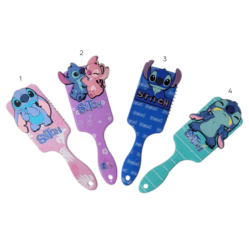 CEPILLO PEINE PARA EL CABELLO DESENREDANTE DE LILO Y STITCH, MANGO MEJOR AGARRE, CERDAS DE FLEXION PARA HUMEDO O SECO