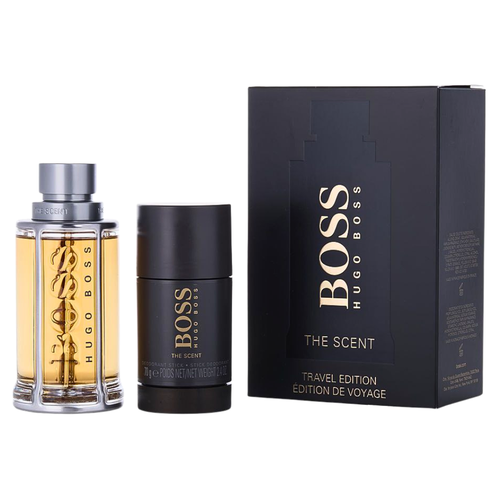 SET HUGO BOSS THE SCENT TRAVEL EDITION EDT 100ML, DESODORANTE 75ML (H)
