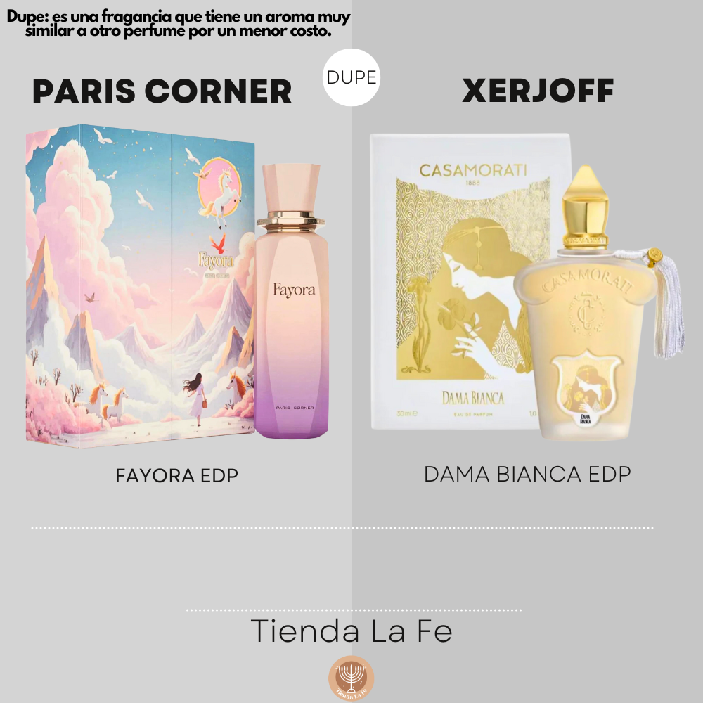 PARIS CORNER FAYORA EDP 100ML (M) (DUPE XERJOFF DAMA BIANCA EDP)