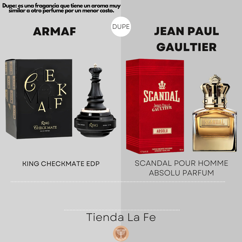 ARMAF KING CHECKMATE EDP 100ML (H) (DUPE JEAN PAUL GAULTIER SCANDAL POUR HOMME ABSOLU PARFUM)
