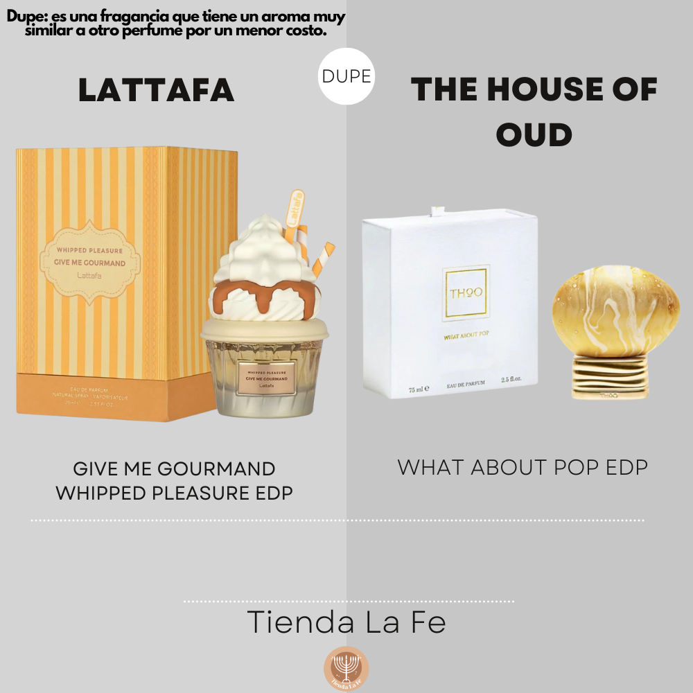 LATTAFA GIVE ME GOURMAND WHIPPED PLEASURE EDP 75ML (M) (DUPE THE HOUSE OF OUD WHAT ABOUT POP EDP)