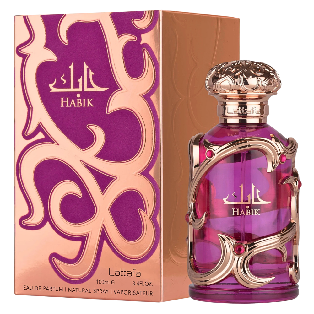 LATTAFA HABIK FOR WOMEN EDP 100ML (M) (DUPE VERSACE DYLAN PURPLE POUR FEMME EDP)