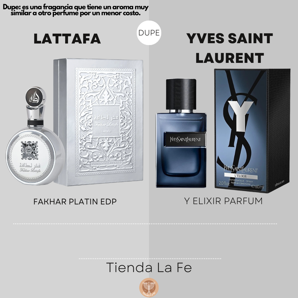 LATTAFA FAKHAR PLATIN EDP 100ML (H) (DUPE YVES SAINT LAURENT Y ELIXIR PARFUM)