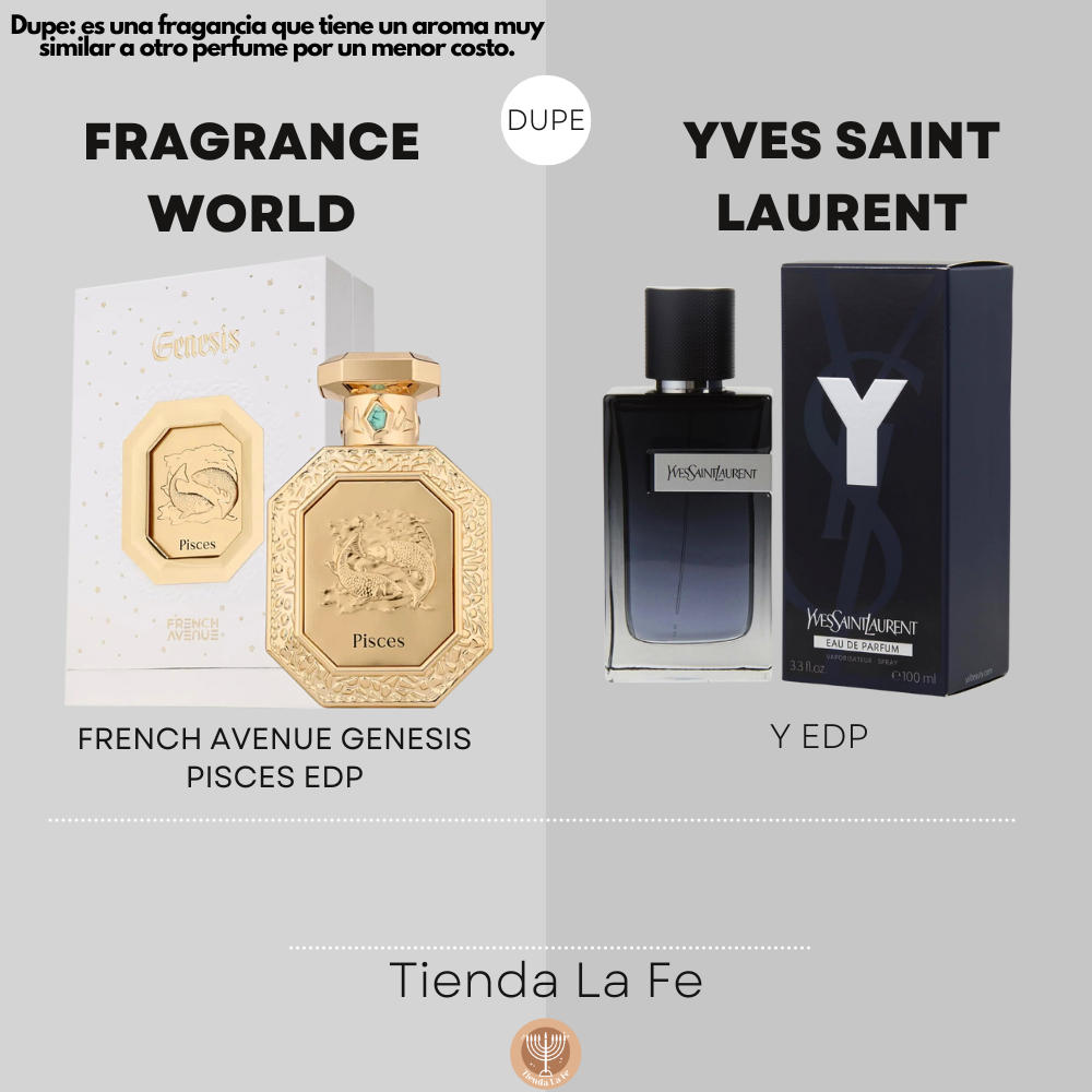FRAGRANCE WORLD FRENCH AVENUE GENESIS PISCES EDP 90ML (H) (DUPE YVES SAINT LAURENT Y EDP)