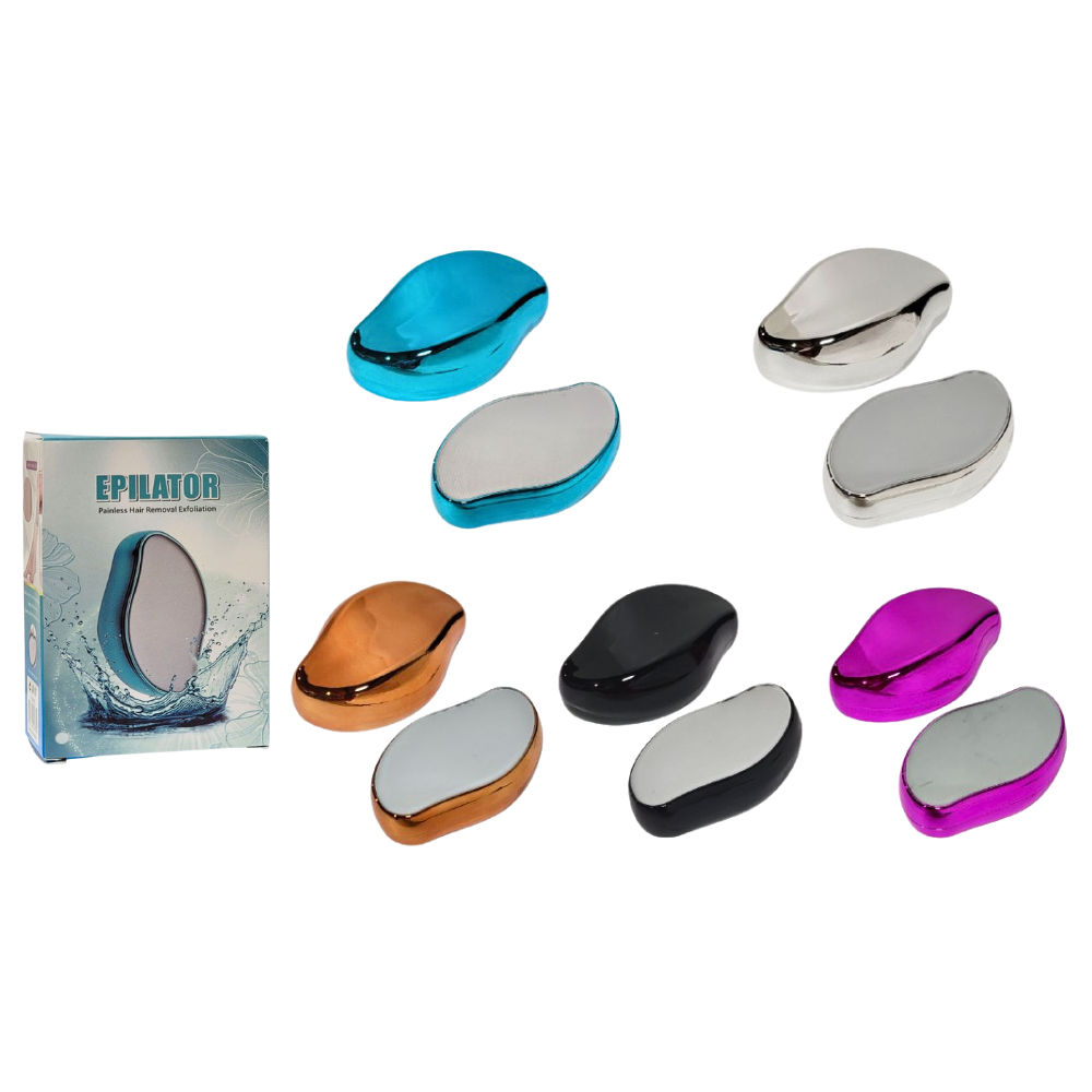 PIEDRA DEPILADORA QUE ELIMINA EL VELLO DE FORMA SUAVE Y SIN DOLOR, 5 COLORES