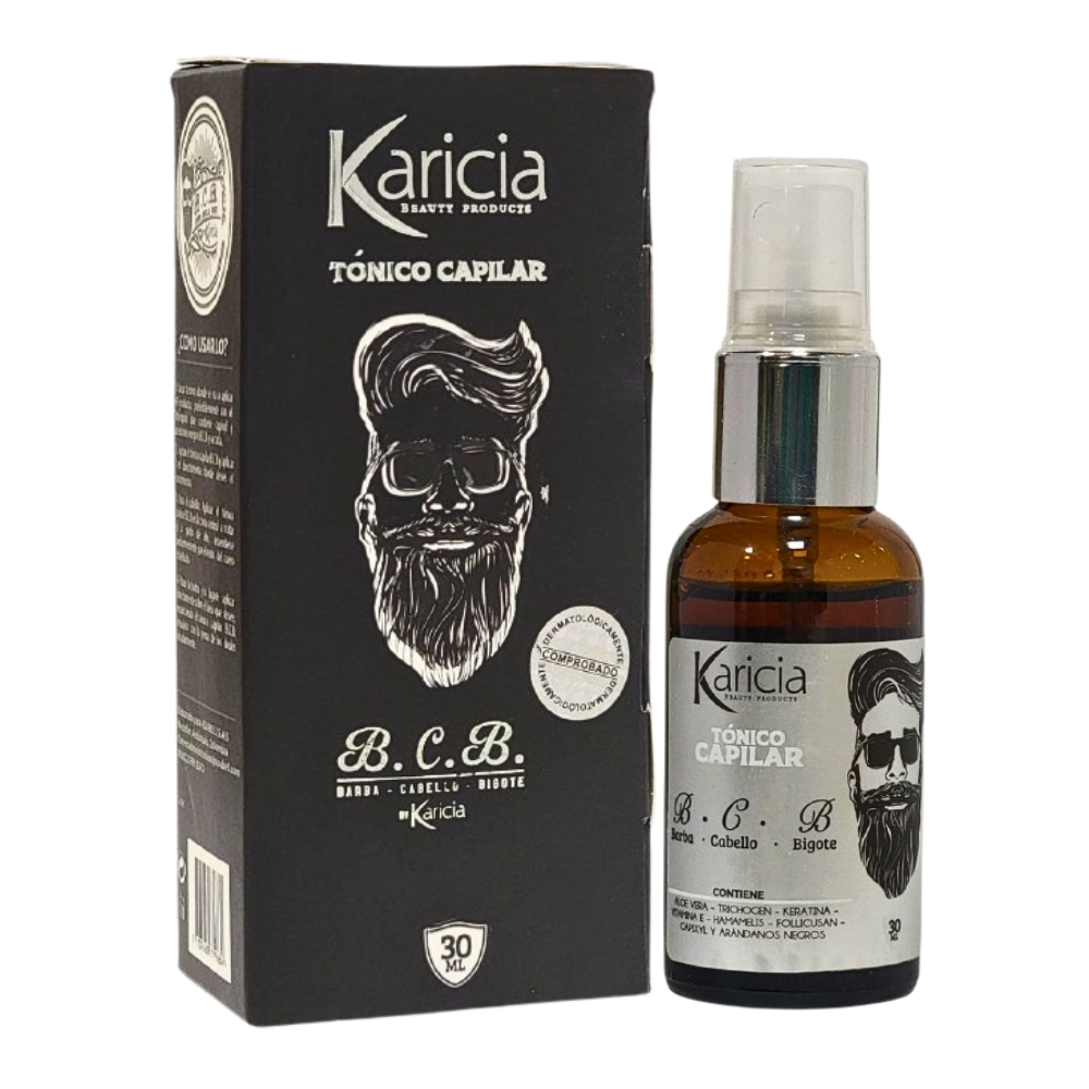 ACEITE PARA EL CABELLO TONICO MINOXIDIL PARA EL CRECIMIENTO DE LA BARBA Y PELO KARICIA 30ML
