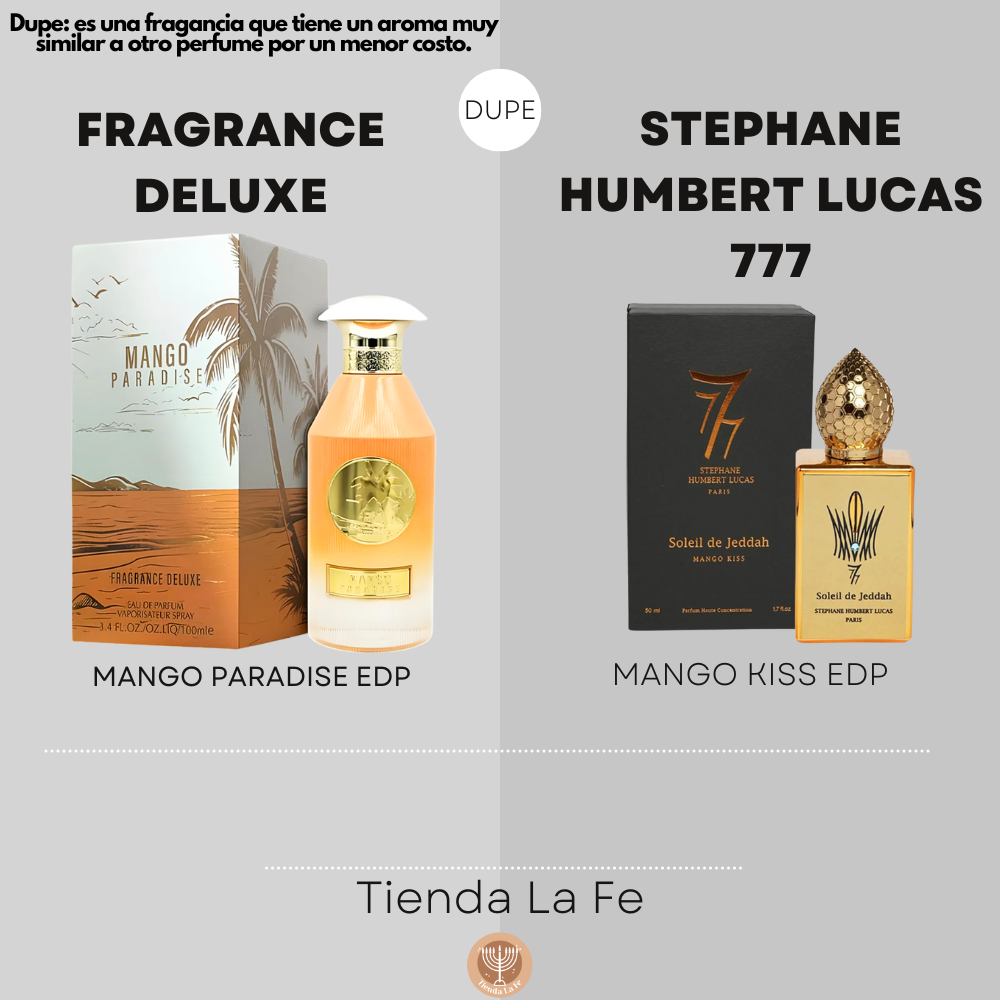 FRAGRANCE DELUXE MANGO PARADISE EDP 100ML (U) (DUPE STEPHANE HUMBERT LUCAS 777 MANGO KISS EDP)