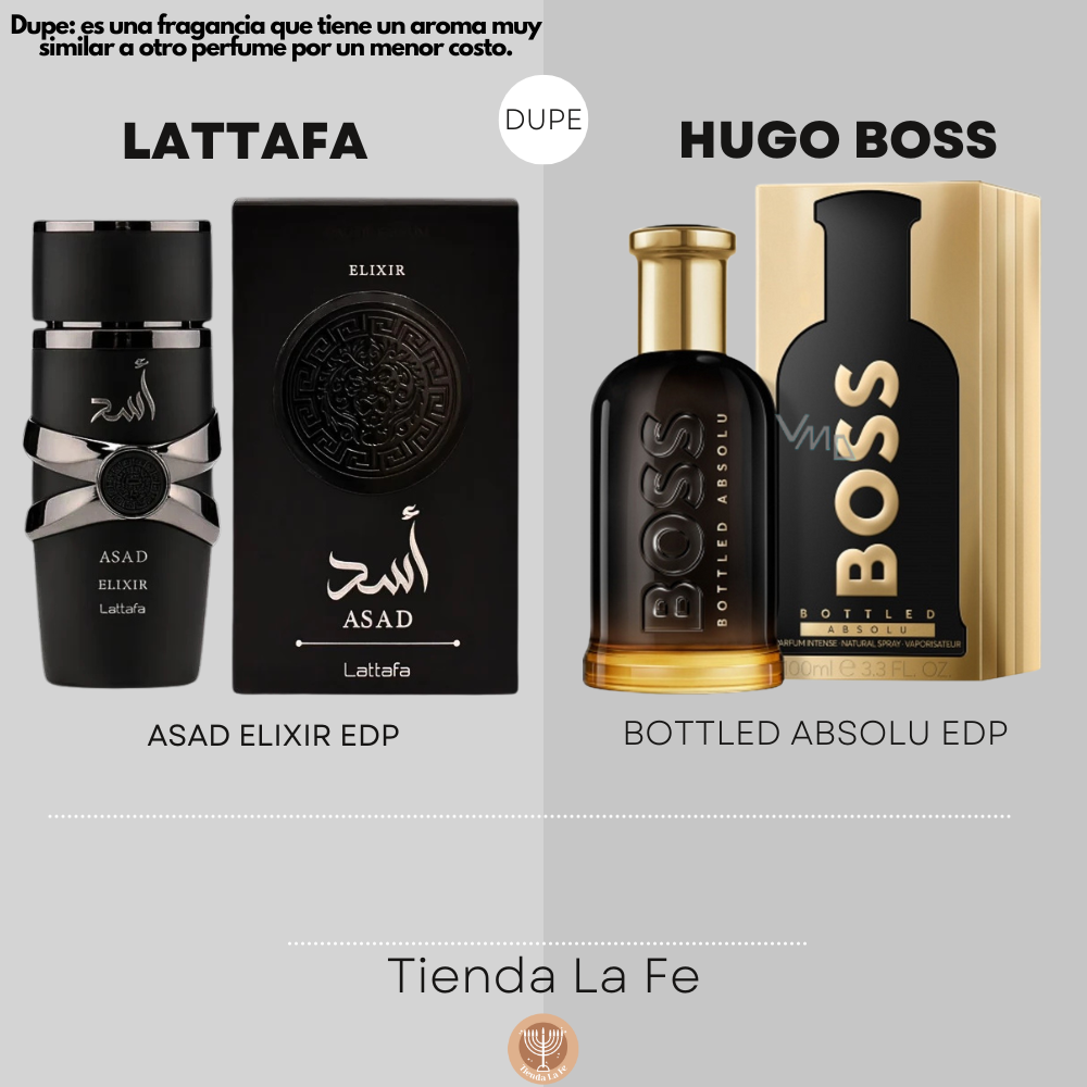LATTAFA ASAD ELIXIR EDP 100ML (H) (DUPE HUGO BOSS BOTTLED ABSOLU EDP)