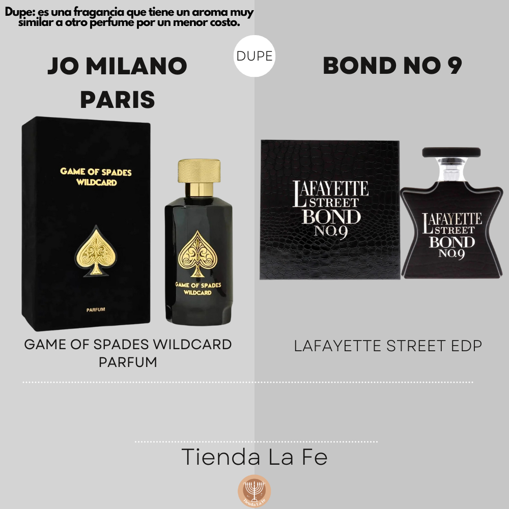JO MILANO PARIS GAME OF SPADES WILDCARD PARFUM 100ML (U) (DUPE BOND NO 9 LAFAYETTE STREET EDP)