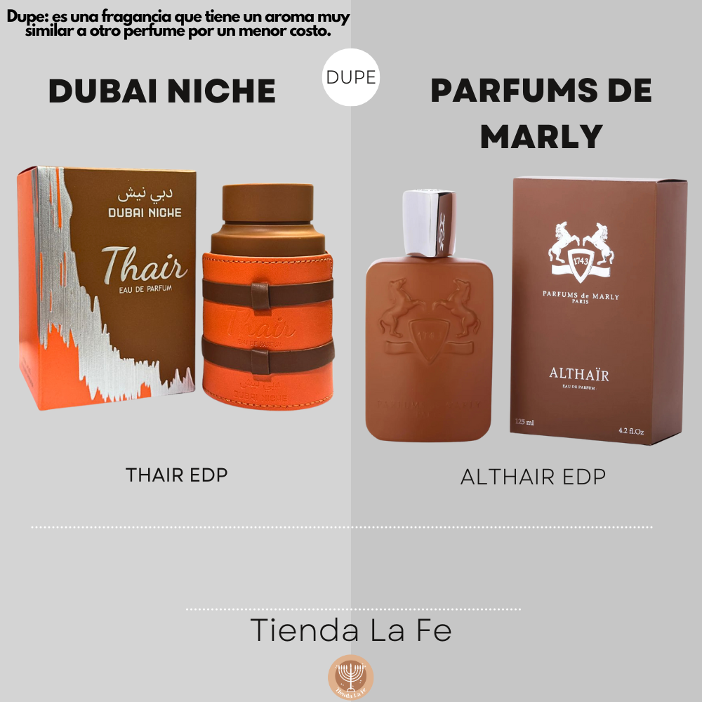 DUBAI NICHE THAIR EDP 100ML (H) (DUPE PARFUMS DE MARLY ALTHAIR EDP)
