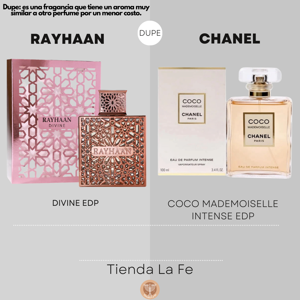 RAYHAAN DIVINE EDP 100ML (M) (DUPE CHANEL COCO MADEMOISELLE INTENSE EDP)