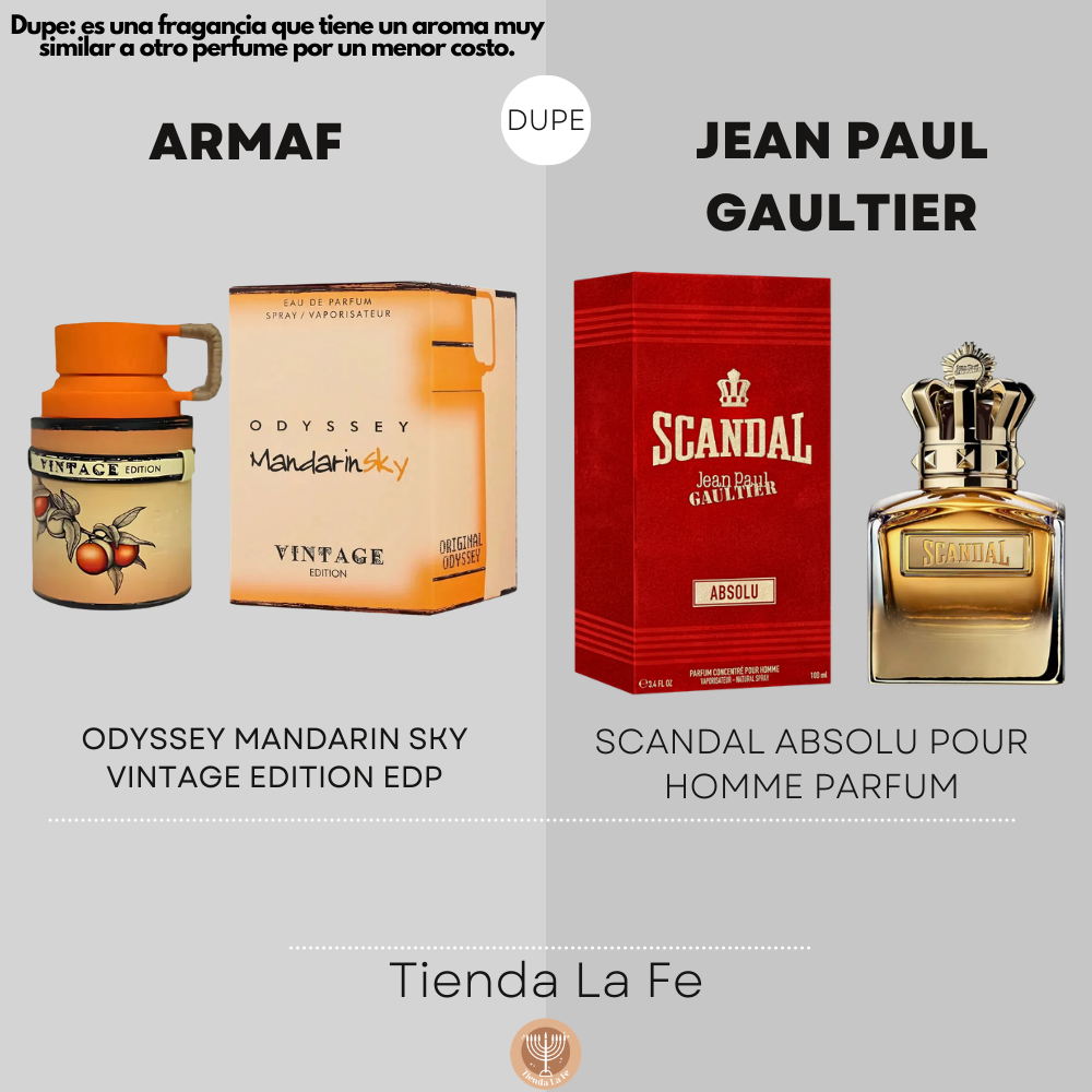 ARMAF ODYSSEY MANDARIN SKY VINTAGE EDITION EDP 100ML (U) (DUPE JEAN PAUL GAULTIER SCANDAL ABSOLU POUR HOMME PARFUM)