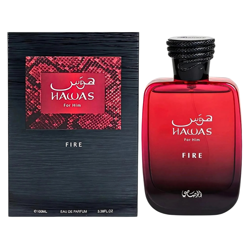 RASASI HAWAS FOR HIM FIRE EDP 100ML (H) (DUPE PACO RABANNE BLACK XS L EXCESS FOR HIM EDT)