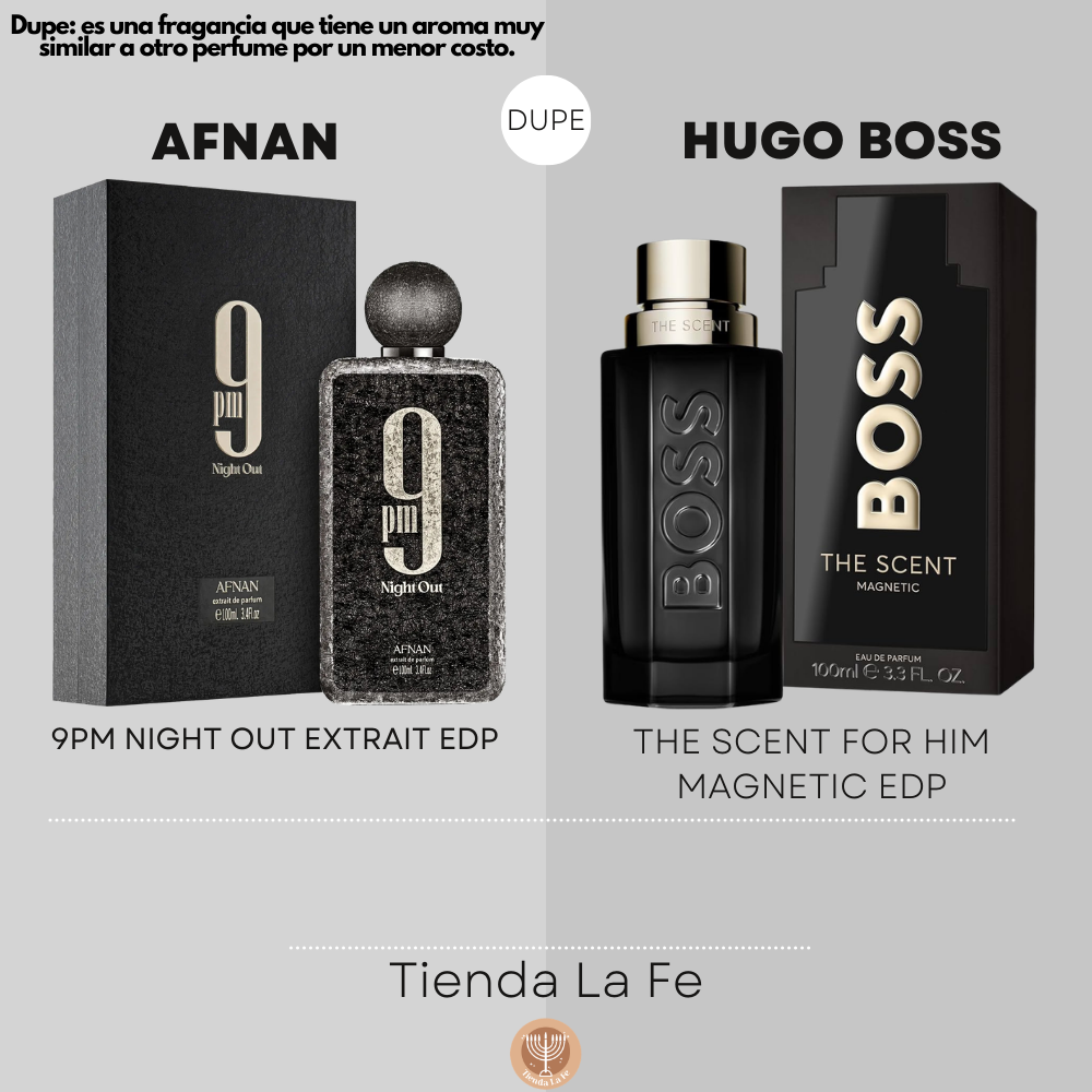 AFNAN 9PM NIGHT OUT EXTRAIT EDP 100ML (H) (DUPE HUGO BOSS THE SCENT FOR HIM MAGNETIC EDP)