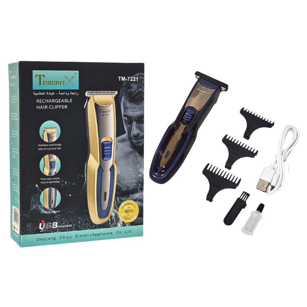 MAQUINA CORTADORA DE PELO PROFESIONAL RECARGABLE, CABEZAL DE CORTE DE