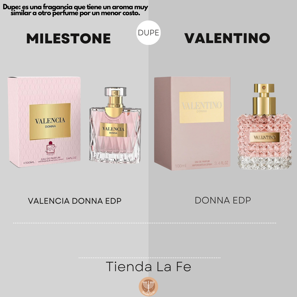 MILESTONE VALENCIA DONNA EDP 100ML (M) (DUPE VALENTINO DONNA EDP)