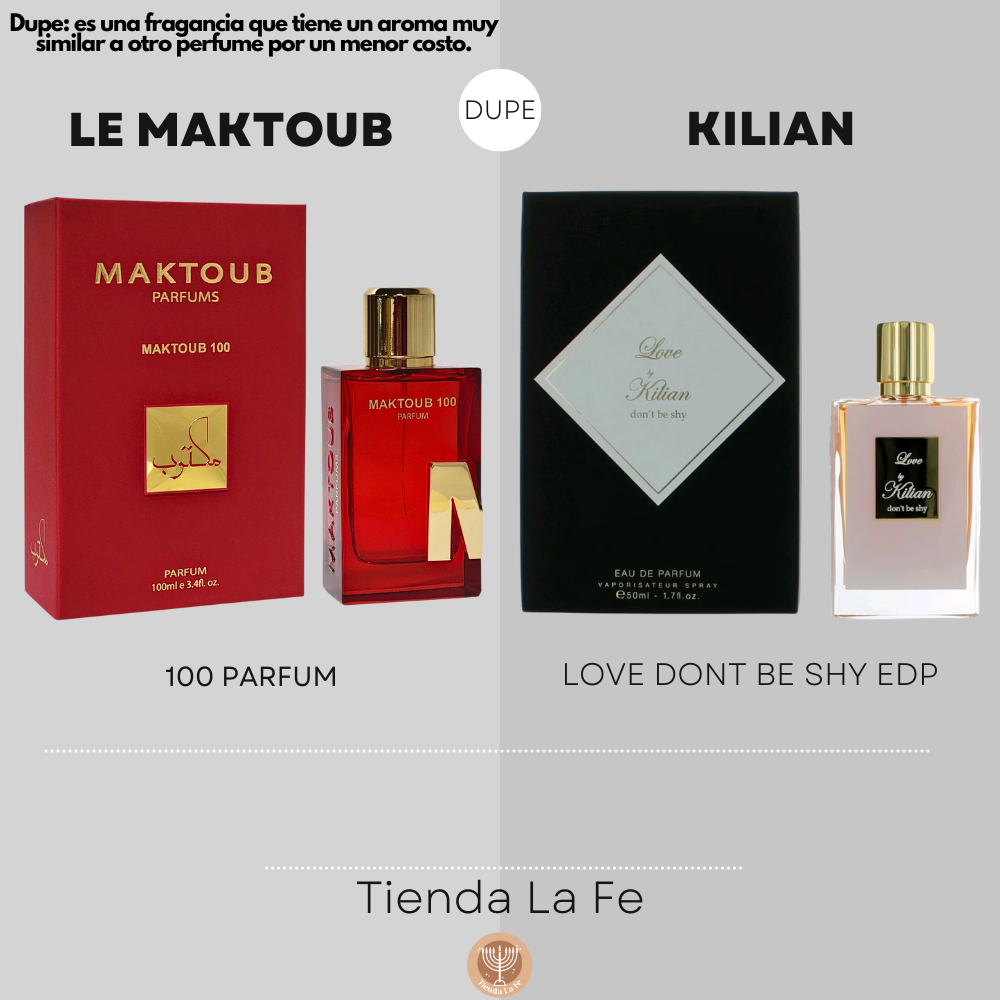 MAKTOUB 100 PARFUM 100ML (M) (DUPE KILIAN LOVE DONT BE SHY EDP)