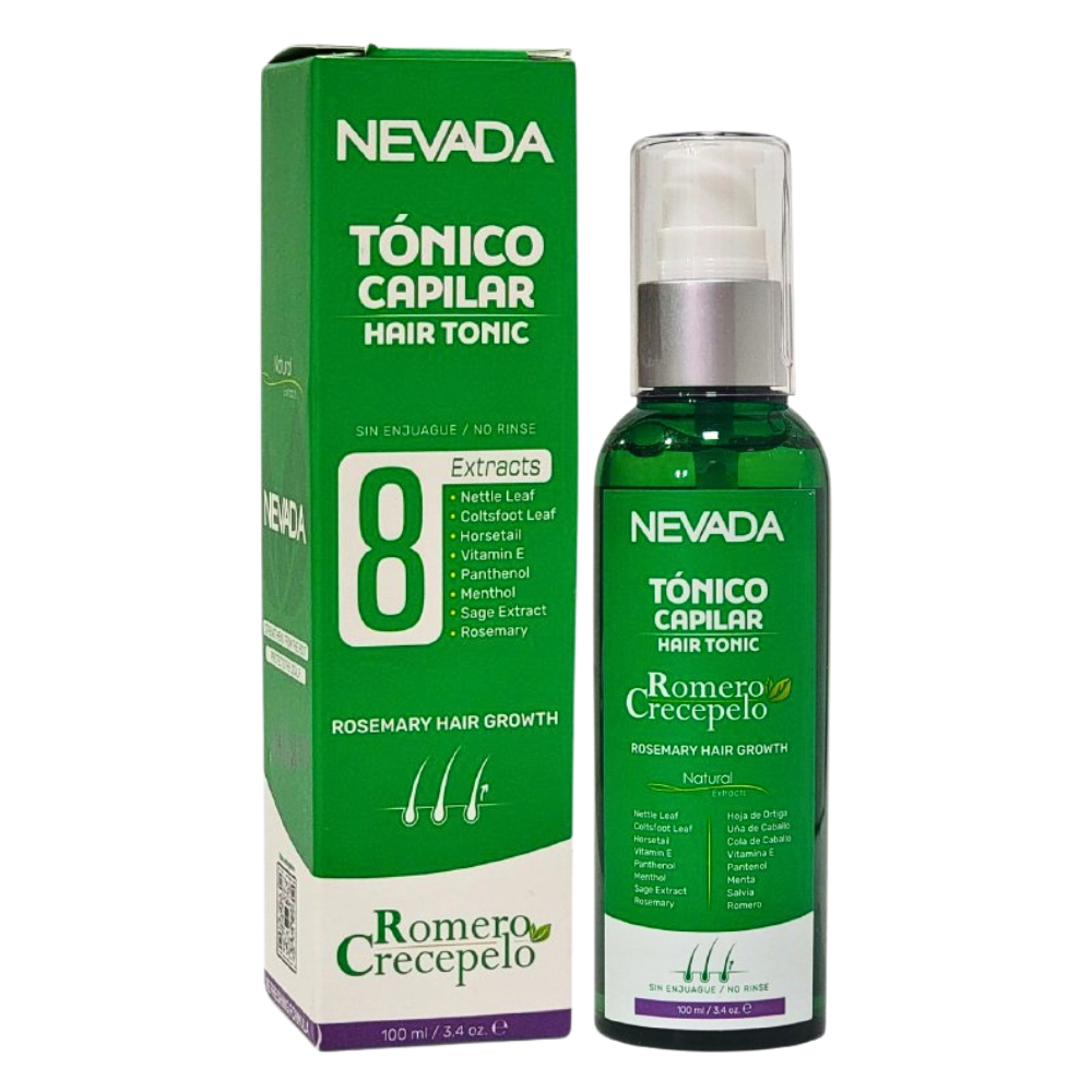 ACEITE PARA EL CABELLO DE ROMERO CRECEPELO FORTALECEDOR SUAVIZANTE NEVADA 100ML
