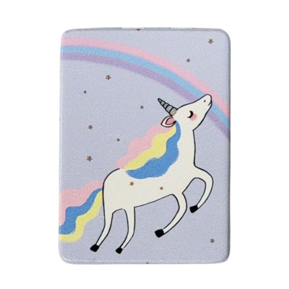 ESPEJO DE MANO CON DISEÑO DE UNICORNIO 6X8.5X17CM