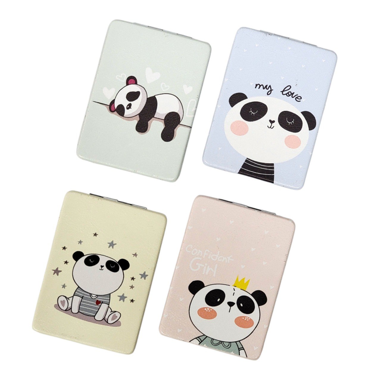 ESPEJO DE MANO CON DISEÑO DE OSO PANDA 6X8.5X17CM