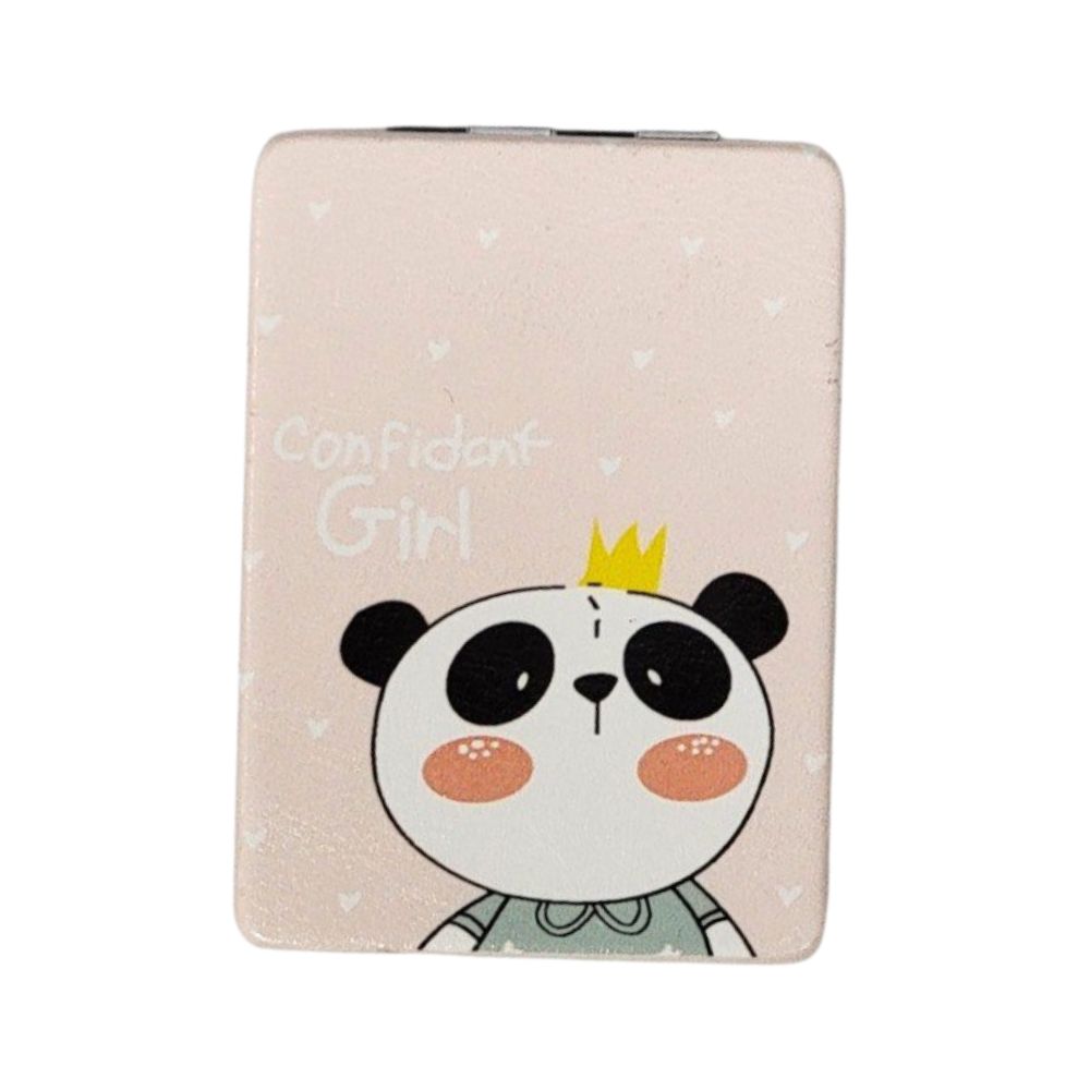 ESPEJO DE MANO CON DISEÑO DE OSO PANDA 6X8.5X17CM