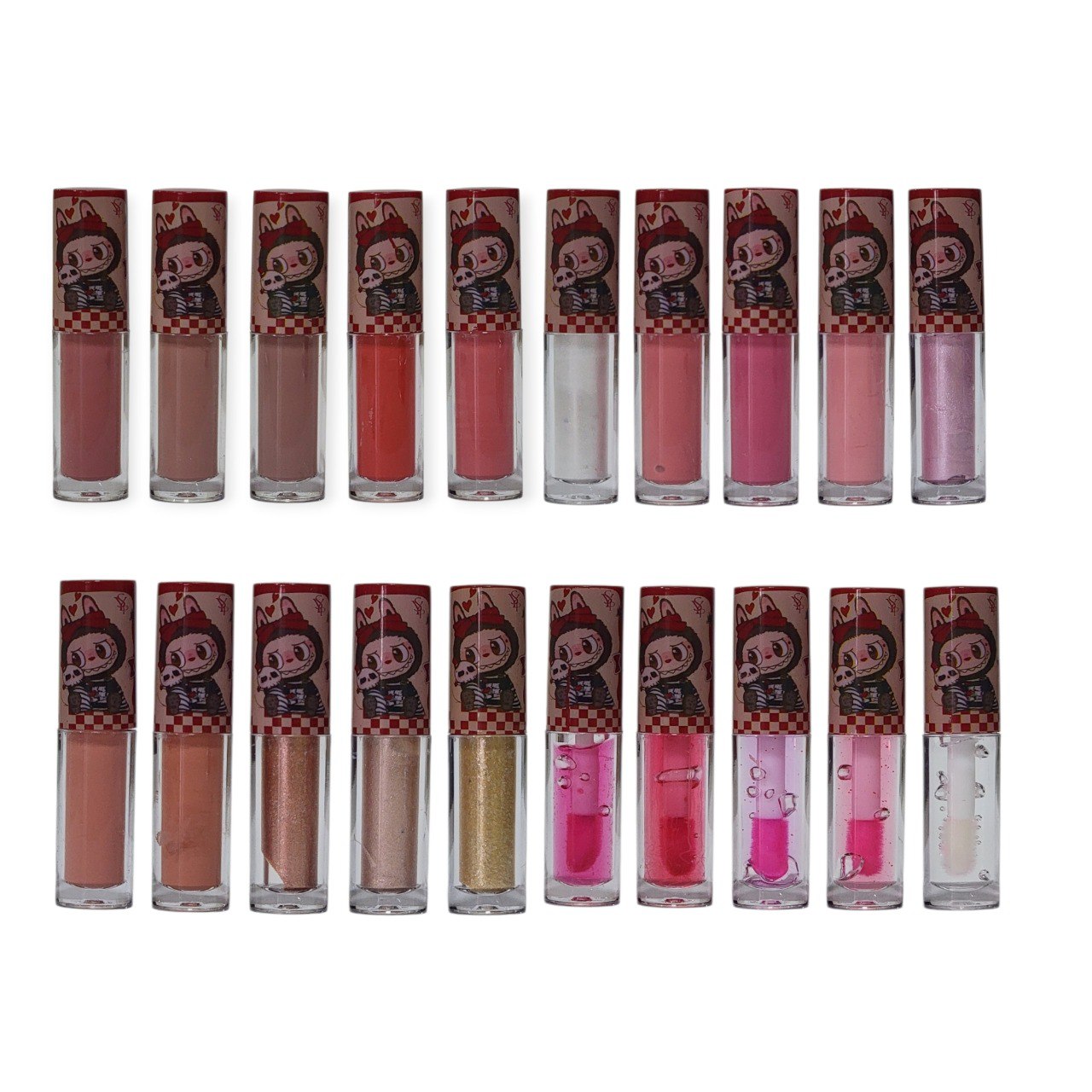 BRILLO LABIAL CON DISEÑO DE LABUBU