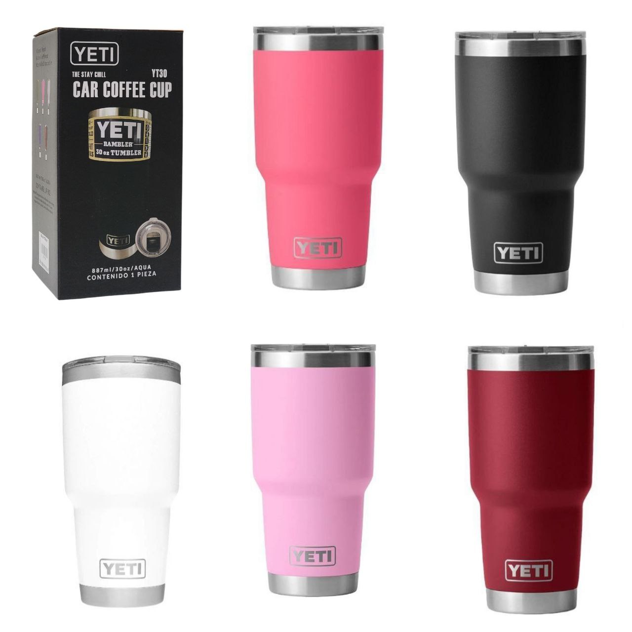 VASO TERMICO DE ACERO INOXIDABLE YETI 30 ONZAS