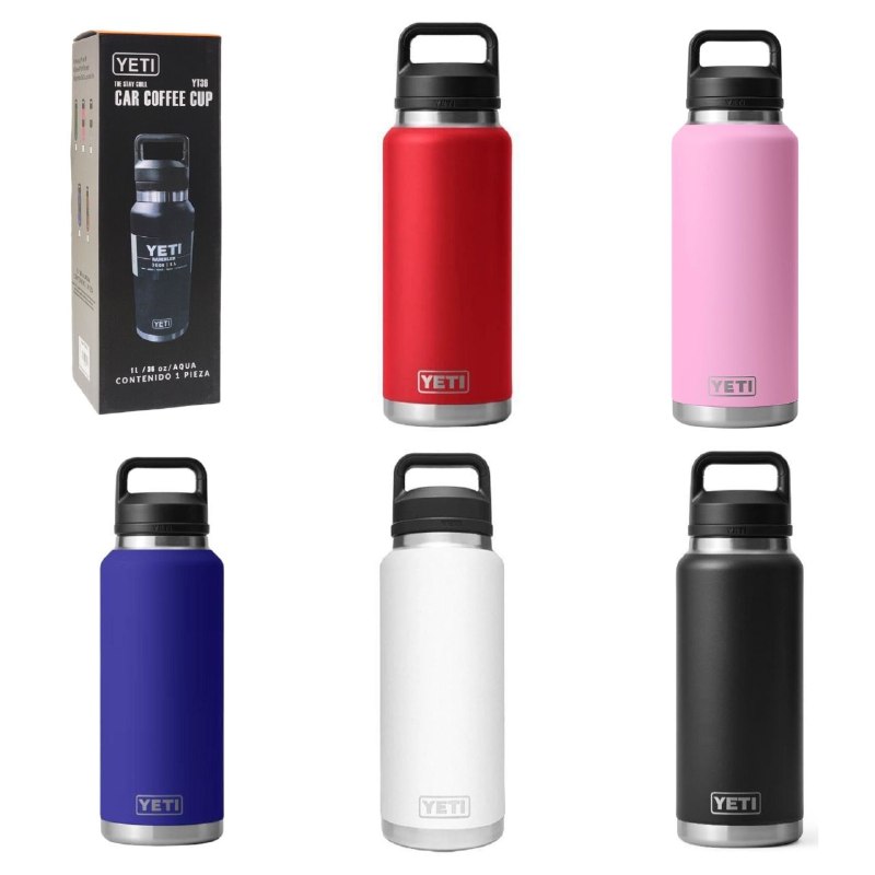 BOTE TERMICO DE VIAJE DE ALTA RESISTENCIA YETI 36 ONZAS ROJO ES POR CAJA COMPLETA