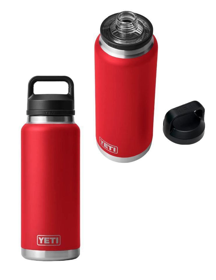 BOTE TERMICO DE VIAJE DE ALTA RESISTENCIA YETI 36 ONZAS ROJO ES POR CAJA COMPLETA