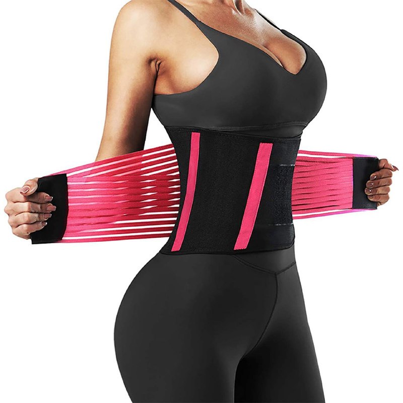 FAJA MOLDEADORA, CINTURON DE GIMNASIO PARA MUJER, FAJA REDUCTORA TRANSPIRABLE Y ESTABLE, BORDES RESISTENTES, VELCRO 3 COLORES SHAPING BELT YN-B6