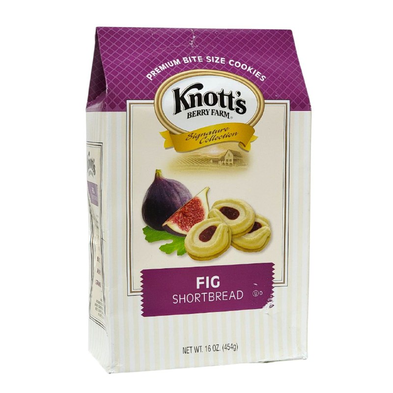 GALLETAS GOURMET PREMIUM DE MANTEQUILLA SABOR A HIGO KNOTTS 454G