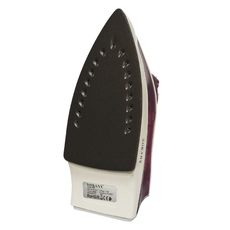 MAQUINA PLANCHA DE ROPA, PLANCHA DE VAPOR FUNCION DE SECADO, VAPOR Y ROCIADO, BOTON DE PULVERIZACION, CONTROL DE TEMPERATURA, TANQUE DE 130ML, 1400W CABLE GIRATORIO, LUZ INDICADORA SOKANY SK-2073