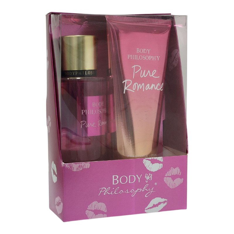 SET BODY PHILOSOPHY ROMANCE PURO SPLASH 250ML, CREMA CORPORAL 236ML (M)