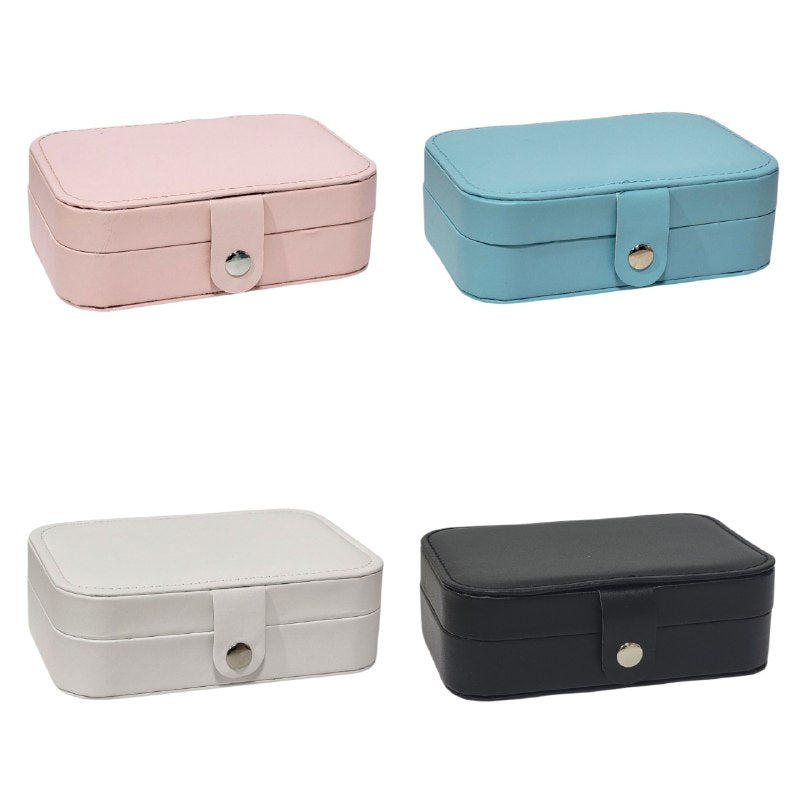 ORGANIZADOR JOYERO SEGURO Y ELEGANTE COMPACTO, 4 COLORES