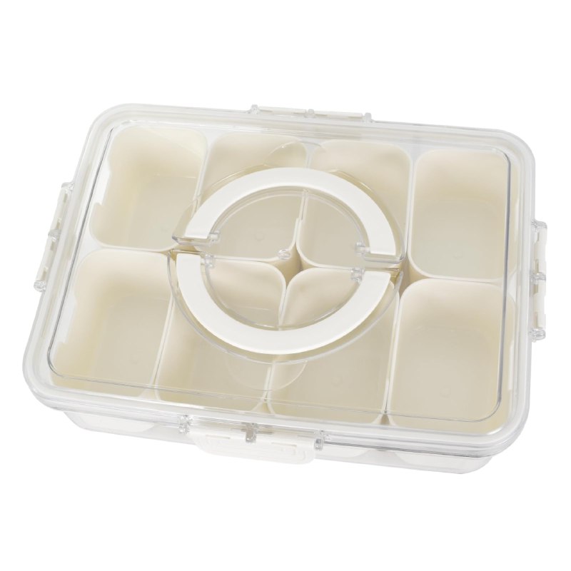 ORGANIZADOR RECIPIENTE DE ALIMENTOS MULTIDIVISION ELEGANTE 28X21X6.5CM MAGIC SPICE GRID