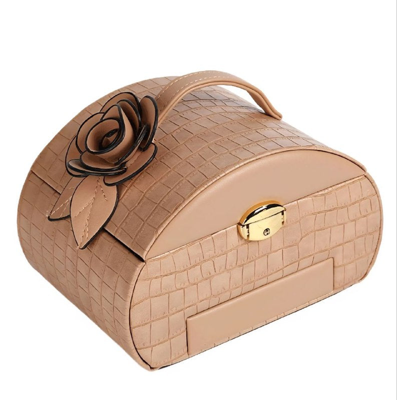 ORGANIZADOR JOYERO ELEGANTE PORTATIL, CAJA DE ALMACENAMIENTO DE JOYAS, FACIL DE TRANSPORTAR