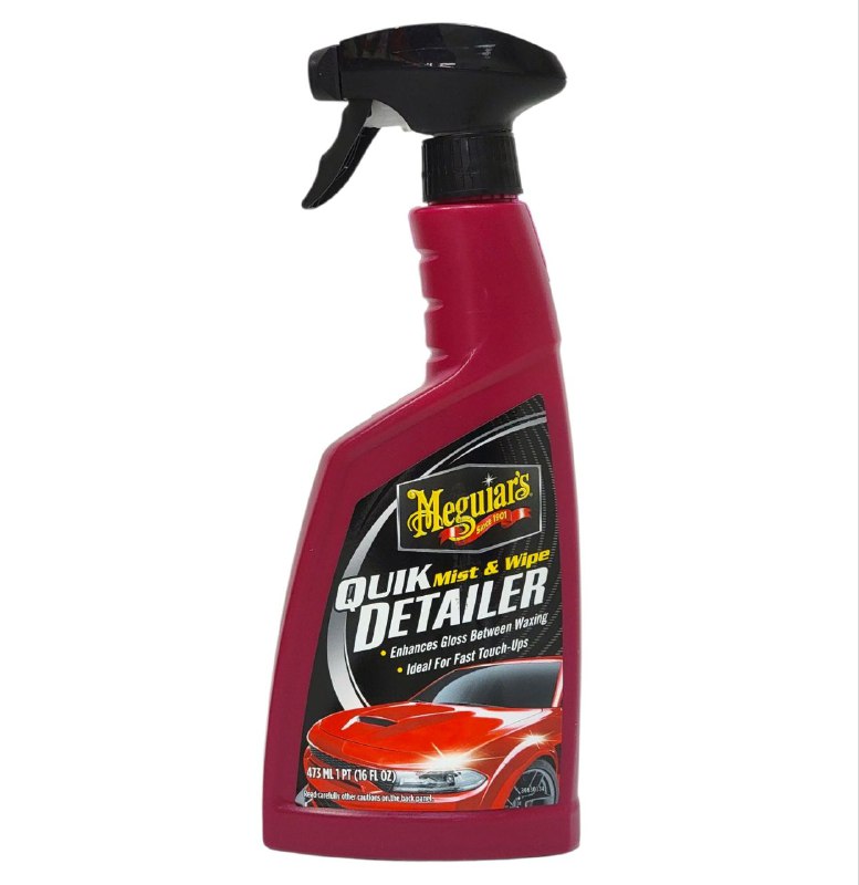 CERA LIQUIDA EN SPRAY PARA AUTO, ELIMINA CONTAMINANTES DE LA PINTURA SIN RAYAR, MEJORA EL BRILLO MEGUIAR 473ML